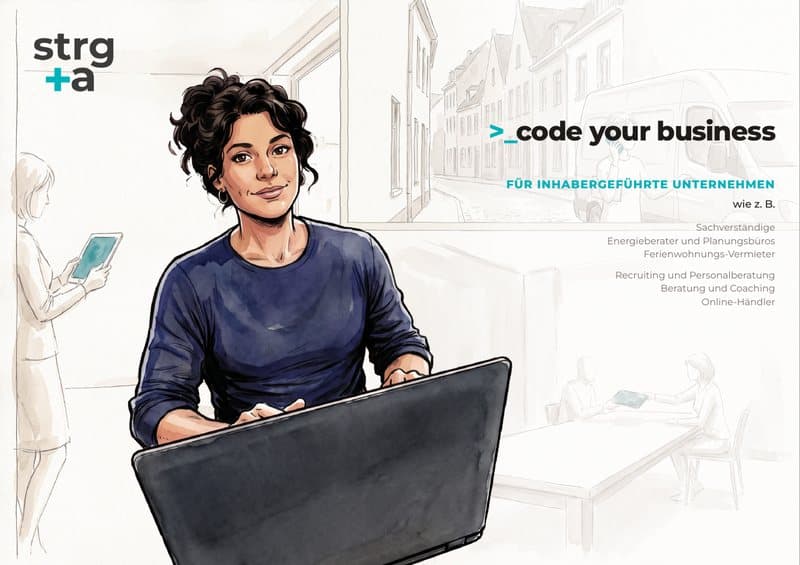 Deckblatt des Handouts code your business